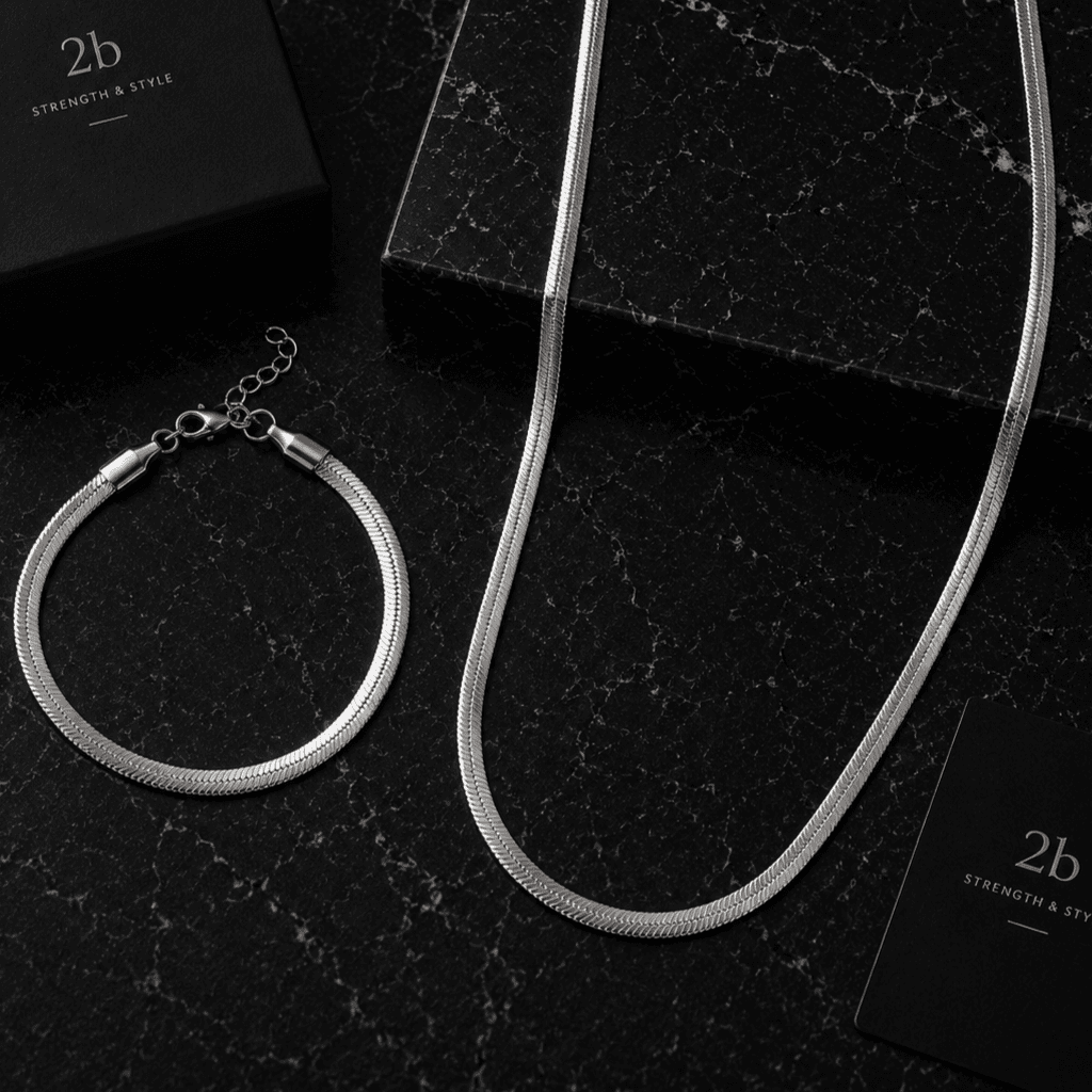 Collier et bracelet snack rond